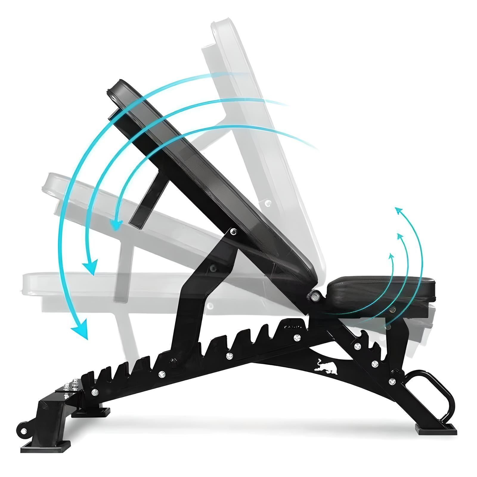 150kg Bumper Plates + Power Multi Cage + Adjustable Weight Bench + Olympic Barbell 6ft or 7ft