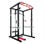 150kg Bumper Plates + Power Multi Cage + Adjustable Weight Bench + Olympic Barbell 6ft or 7ft