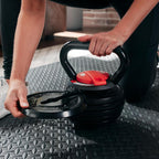 Adjustable 24kg Dumbbells Pair & 18kg Adjustable Kettlebell Package
