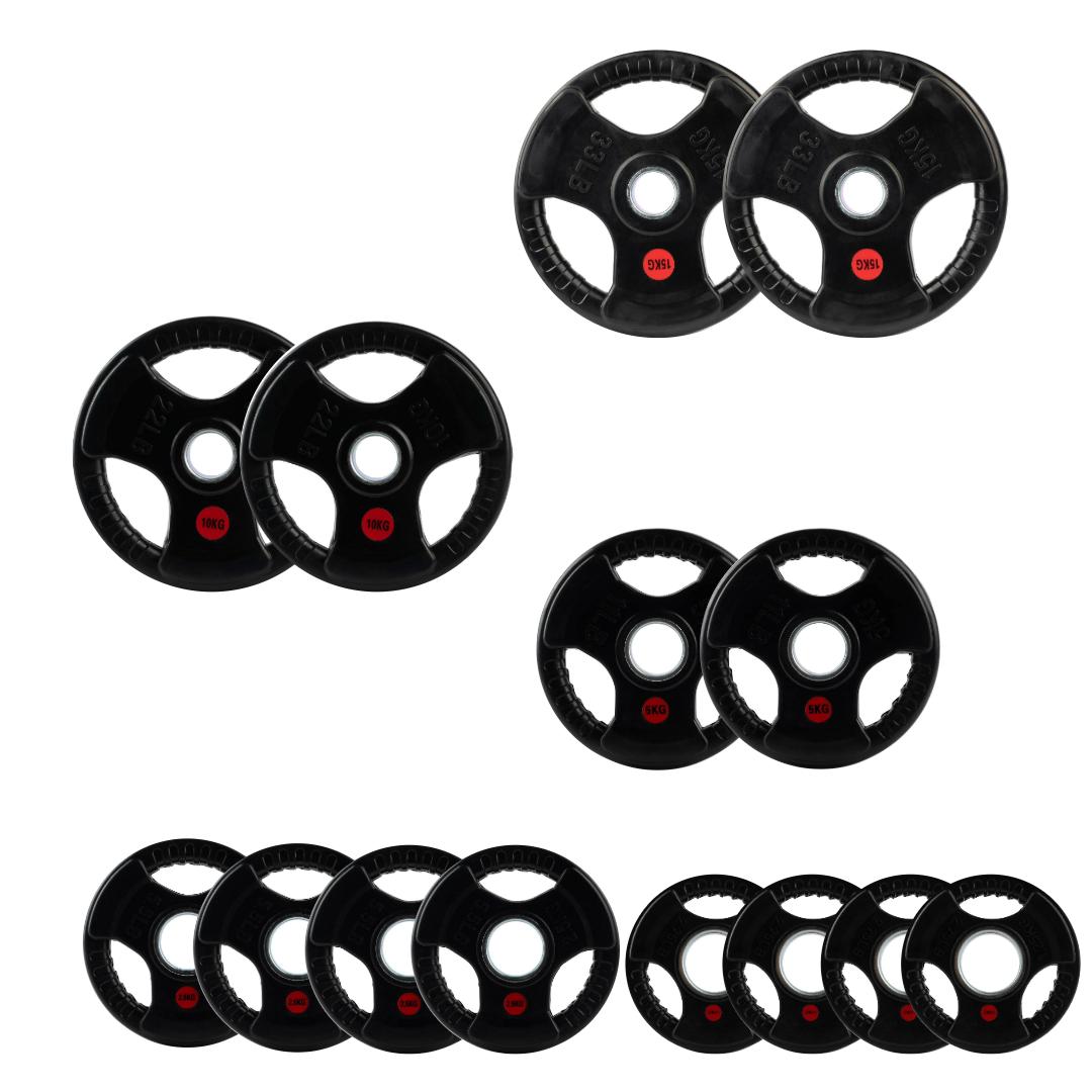 Tri-Grip Olympic Weight Plates