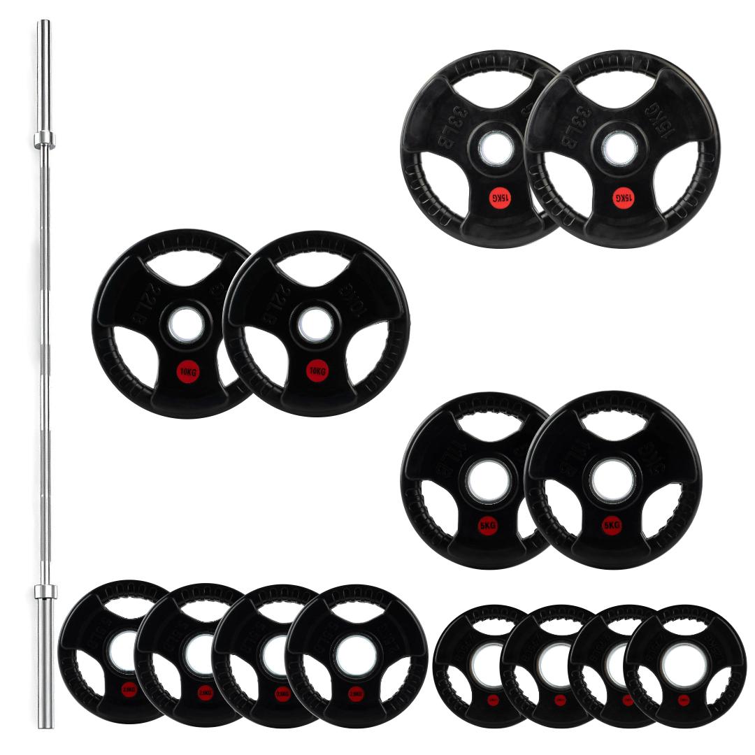 Tri-Grip Olympic Weight Plates